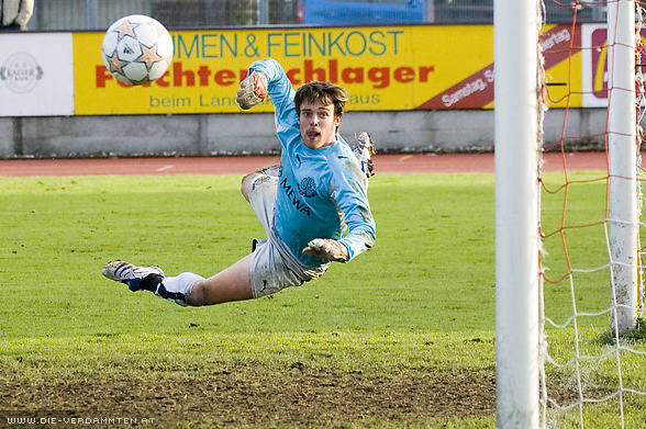 Der Goalie des UFC Volker Hahnl
