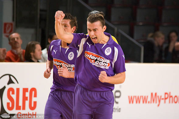 Ivan Pecaranin nach seinem Tor zum 1:1 Zwischenstand im Spiel gegen Wacker Innsbruck