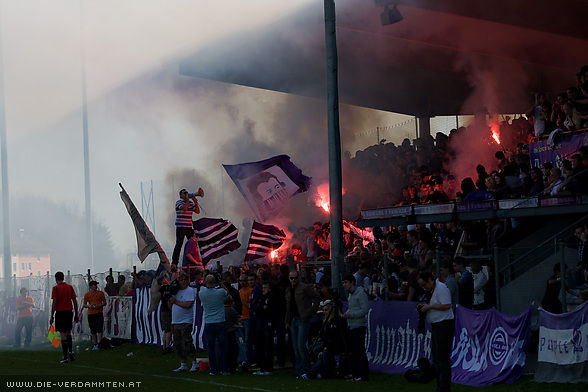 Pyro-Einlage in der 2. Halbzeit