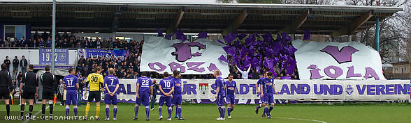 Choreo vor Beginn des Spiels