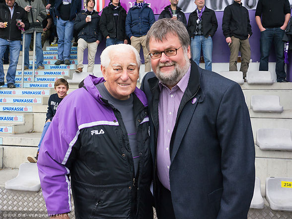 Der mittlerweile 92-j�hrige Hans Eckl zu Gast in Maxglan