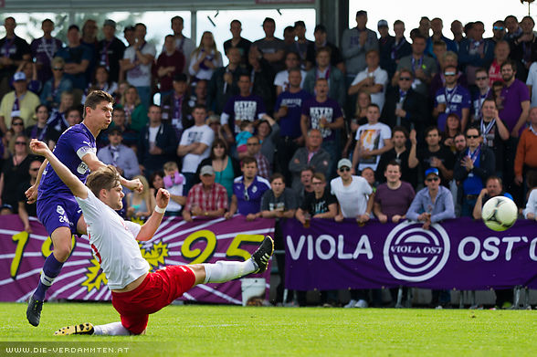 In der 63. Minute trifft Marko Vujic zum 1:0 f�r die Austria