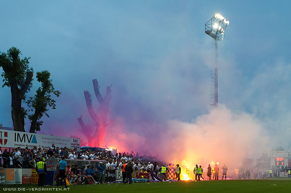 Pyro nach dem Torjubel